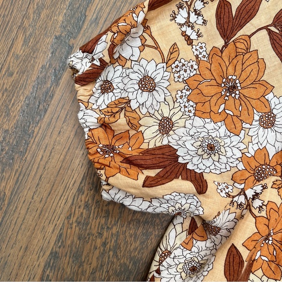 J. Crew V-back Linen Shirtdress in Zinnia Floral - Picture 5 of 12